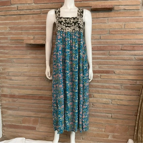 Natural Life Boho Cottagecore Maxi Dress Small - Picture 2 of 8